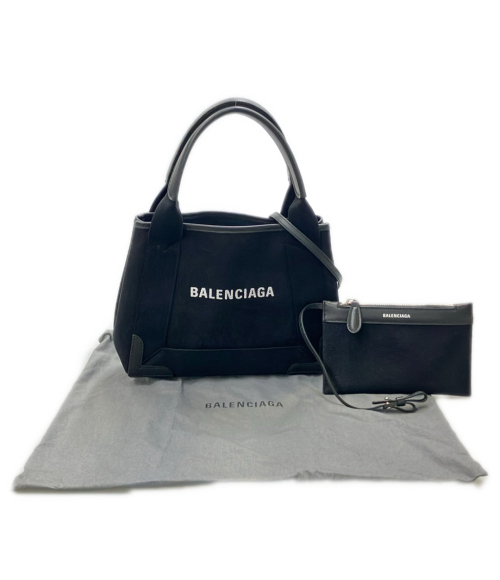 BALENCIAGA 2way ハンドバッグ ショルダーバッグ 斜め掛け ネイビーカバス 390346 1000 X 538735 レディース バレンシアガ