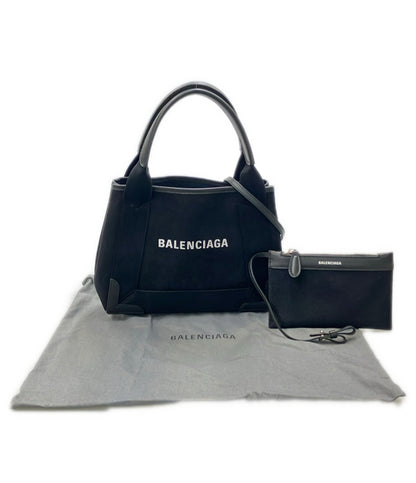 BALENCIAGA 2way ハンドバッグ ショルダーバッグ 斜め掛け ネイビーカバス 390346 1000 X 538735 レディース バレンシアガ