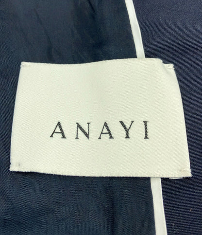 美品 ANAYI ノーカラーツイードジャケット レディース SIZE 38 (S) アナイ