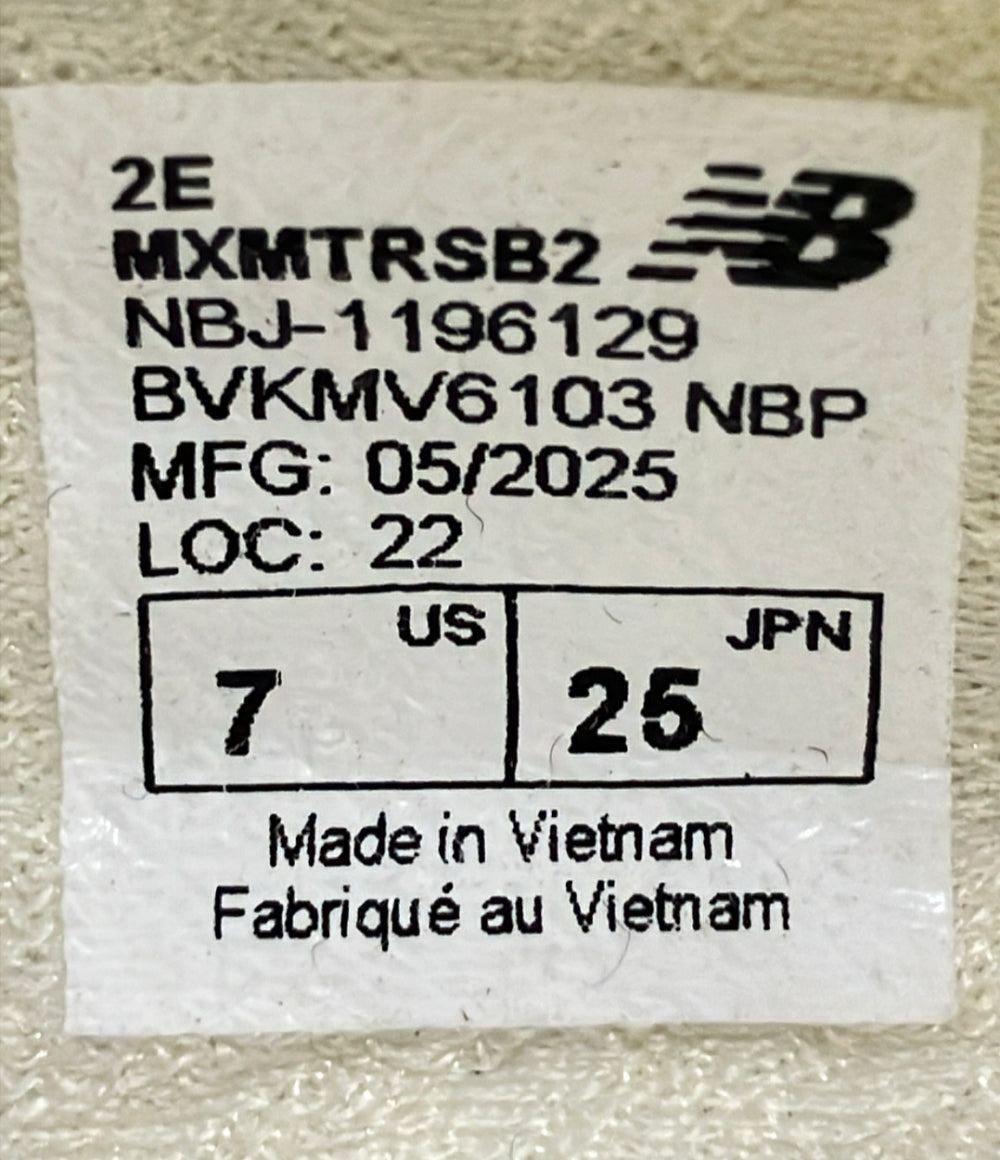 美品 NEW BALANCE ローカットスニーカー Shohei × NB ミニマス TR V2 MXMTRSB2 メンズ レディース SIZE 25.0 ニューバランス