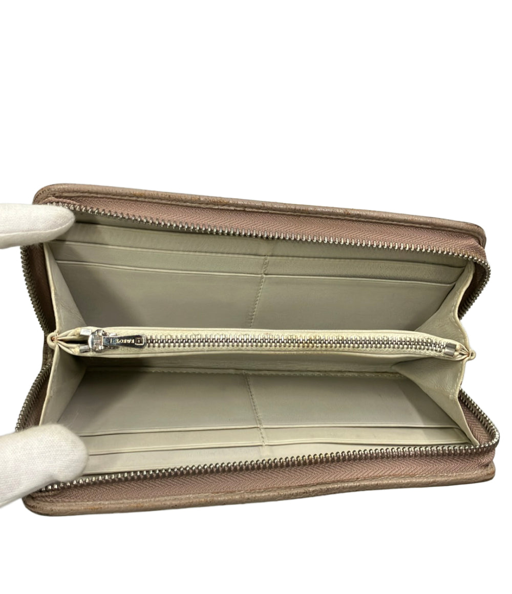 LOEWE ラウンドファスナー長財布 レザー レディース ロエベ