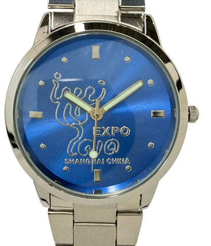 腕時計 EXPO 2010 SHANGHAI CHINA クオーツ ブルー メンズ