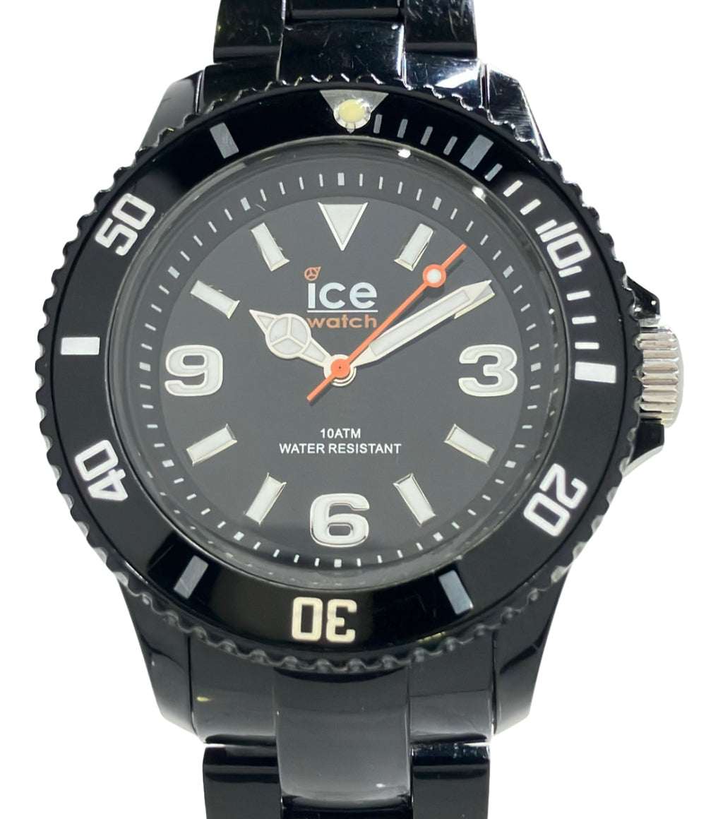 ice watch 腕時計 クオーツ ブラック メンズ アイスウォッチ
