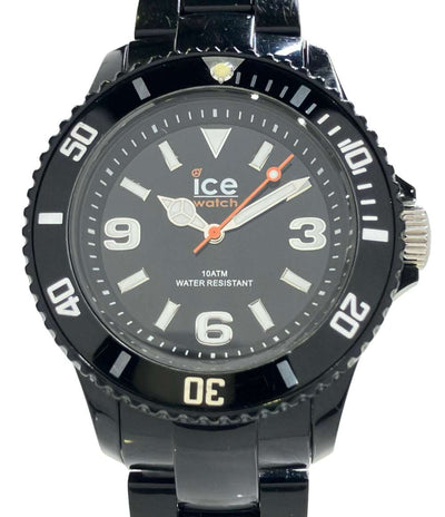 ice watch 腕時計 クオーツ ブラック メンズ アイスウォッチ