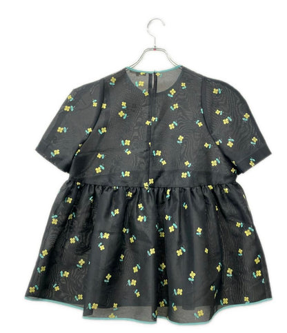 yori 半袖 ラメクローバーパフブラウス レディース SIZE 38 ヨリ