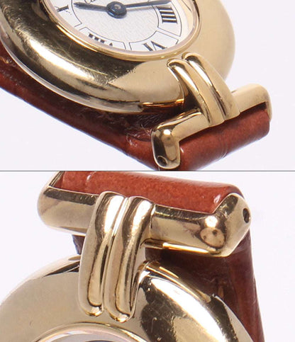 Cartier 腕時計 SV925 マスト コリゼ ヴェルメイユ マスト ドゥ カルティエ クオーツ ホワイト 590002 レディース カルティエ