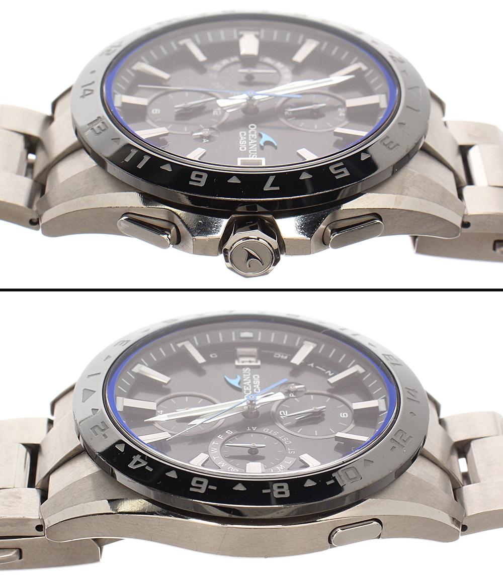CASIO 腕時計 Bluetooth OCEANUS オシアナス ソーラー ブラック 0CW-T3000 メンズ カシオ