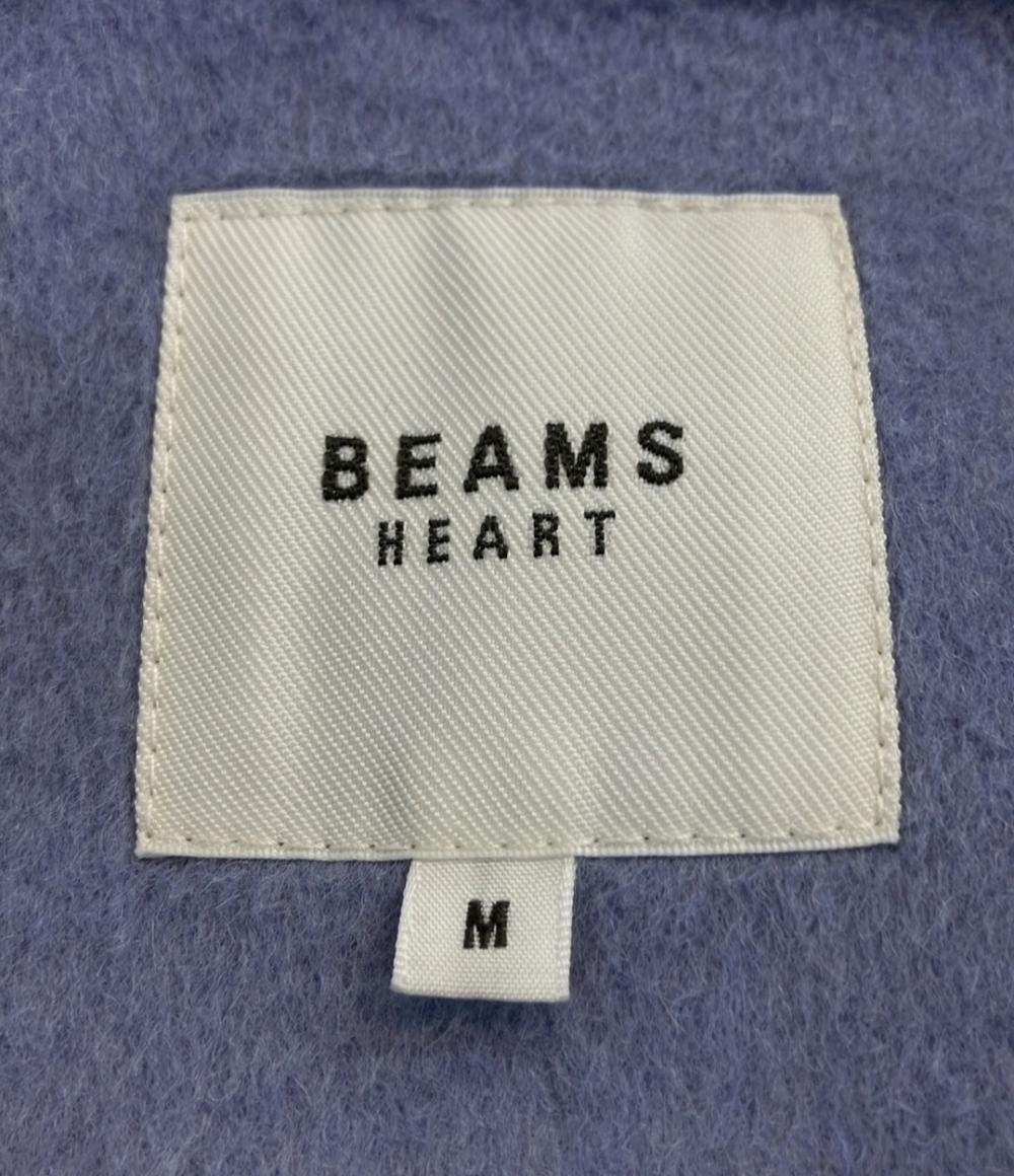 美品 ビームスハート ノーカラーコート レディース SIZE M BEAMS HEART