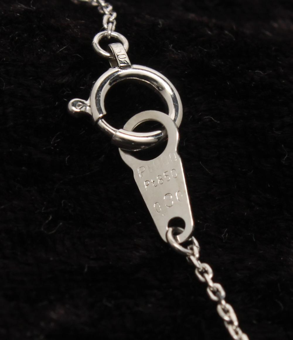 美品 VENDOME ネックレス Pt900 Pt850 ダイヤ0.30ct クロスモチーフ レディース ヴァンドーム