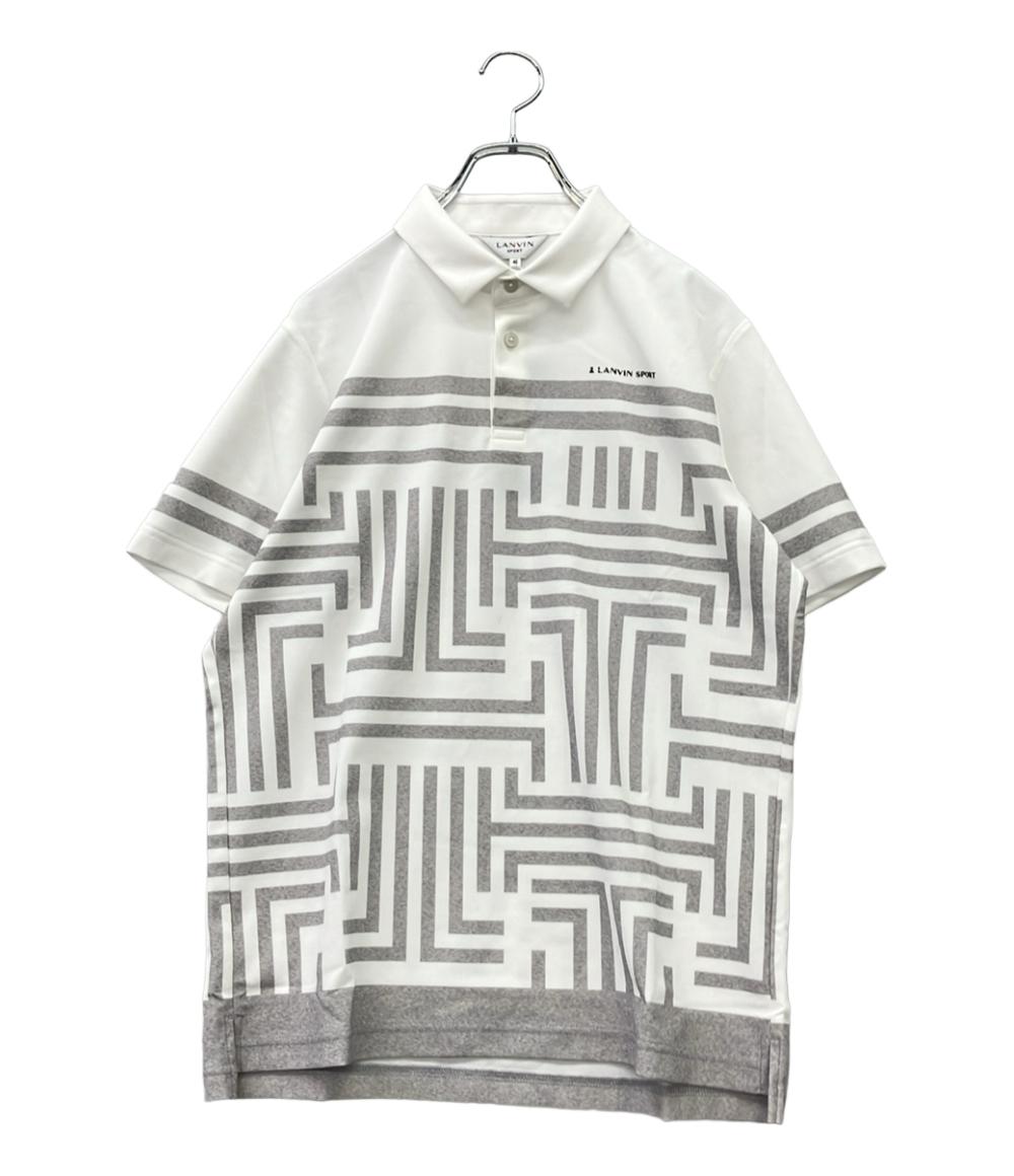 美品 LANVIN SPORT 半袖ポロシャツ ゴルフウェア スポーツウェア 2025年春夏モデル タグ付き VG5SHS31M メンズ SIZE 40 (L) ランバン スポール