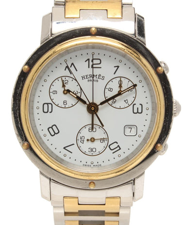 エルメス 腕時計 クリッパー クオーツ ホワイト CL1.920 メンズ HERMES