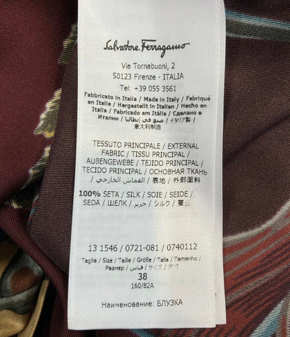 美品 Salvatore Ferragamo 長袖ブラウス レディース SIZE 38 (M) サルヴァトーレフェラガモ