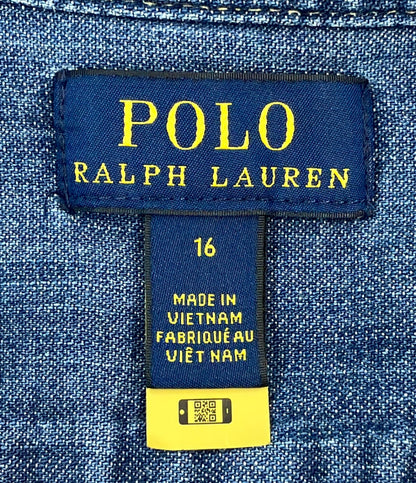 訳あり POLO RALPH LAUREN デニム ワンピース キッズ SIZE 16 ポロ・ラルフローレン