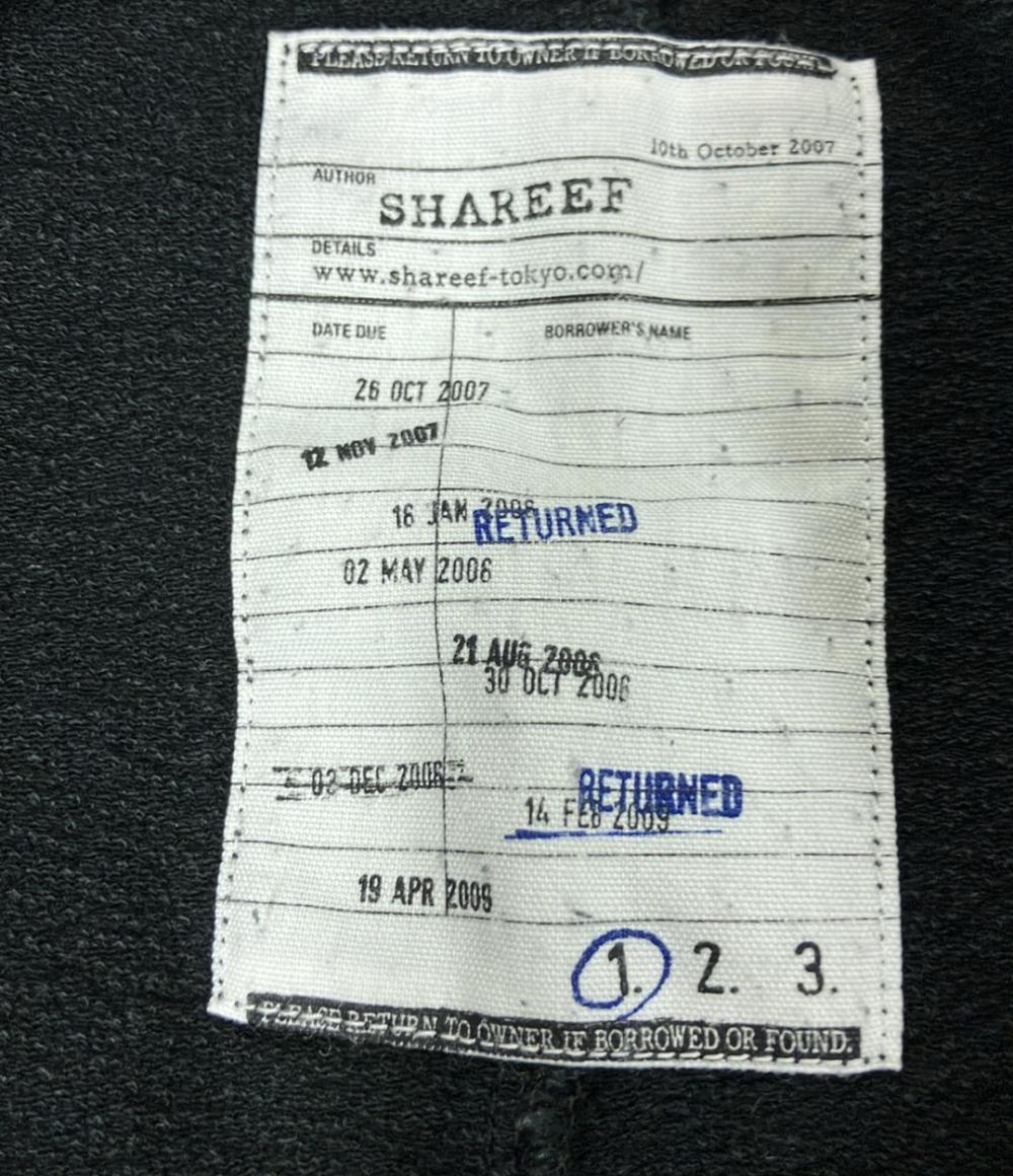 シャリーフ バタフライ柄パイルクルーネックノースリーブTシャツ メンズ SHAREEF