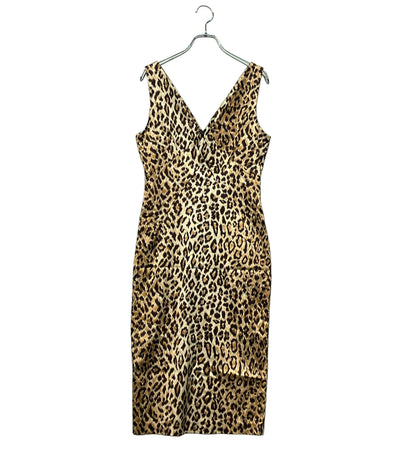 美品 D&G ノースリーブワンピース レオパード レディース SIZE 40 (S) ディーアンドジー