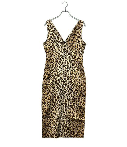 美品 D&G ノースリーブワンピース レオパード レディース SIZE 40 (S) ディーアンドジー