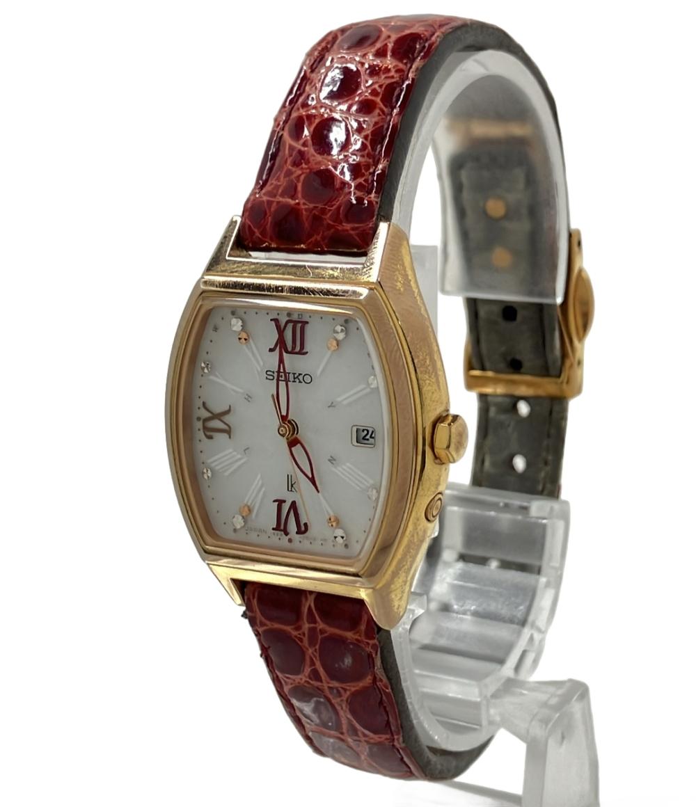 セイコー 腕時計 lk ルキア ソーラー ホワイト 1B22-0BT0