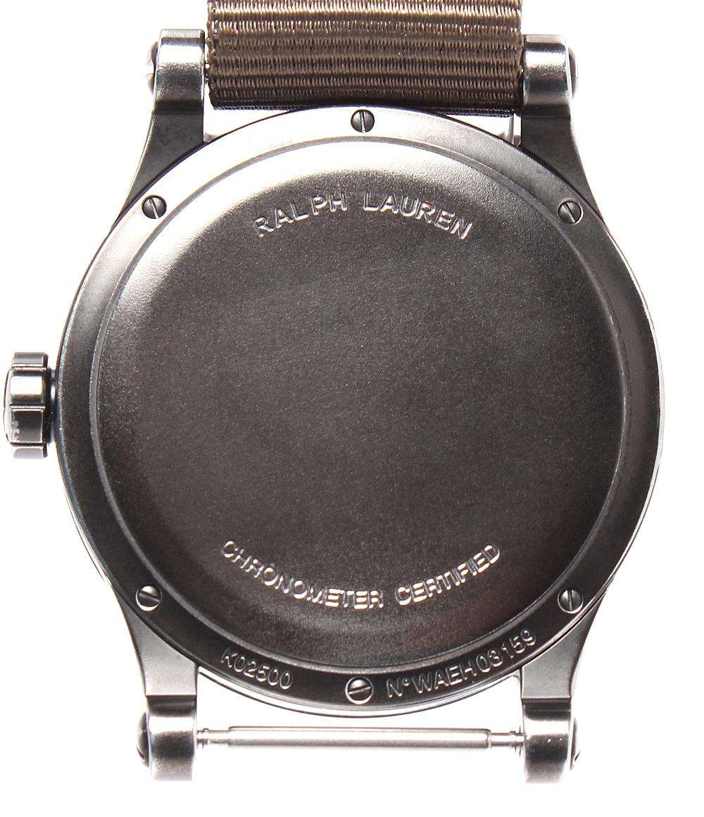 RALPH LAUREN 腕時計 サファリ RL67 クロノメーター 自動巻き ブラック RLR0250900 メンズ ラルフローレン