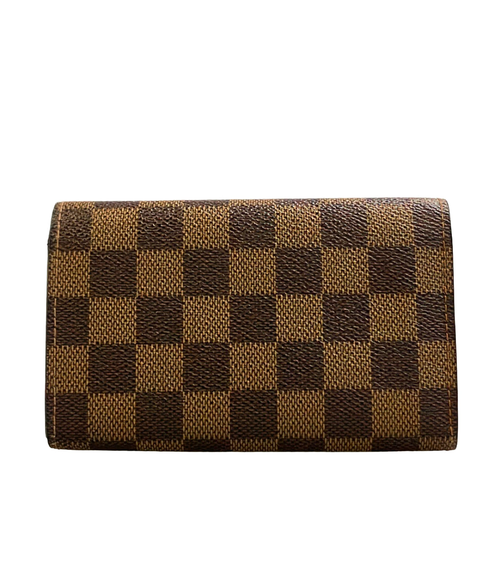 ルイ・ヴィトン 二つ折り財布 ポルトモネ ビエ トレゾール ダミエ エベヌ N61730 レディース メンズ LOUIS VUITTON JNRAtxmgglJRCNXo0edRC49DH7G5CG