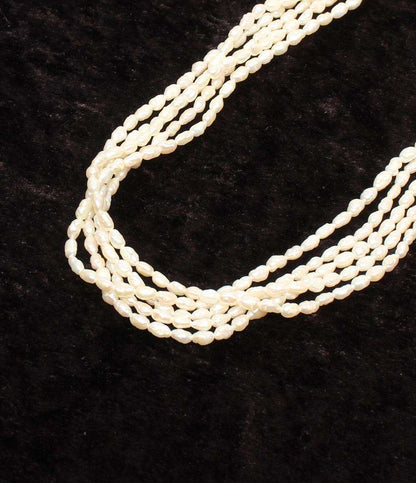 美品 5連ネックレス 淡水パール レディース