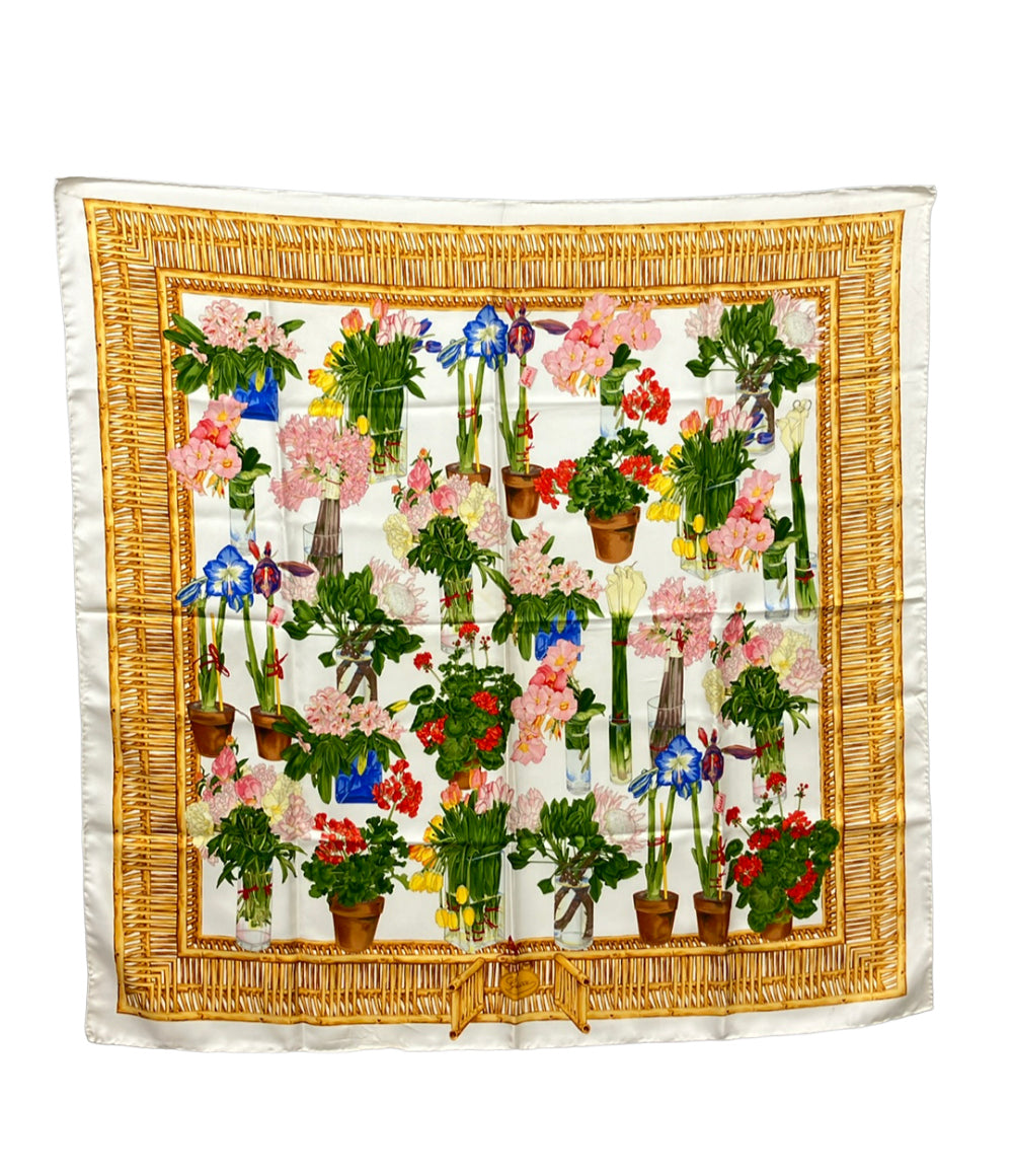 GUCCI スカーフ シルク 100% 花柄 レディース グッチ