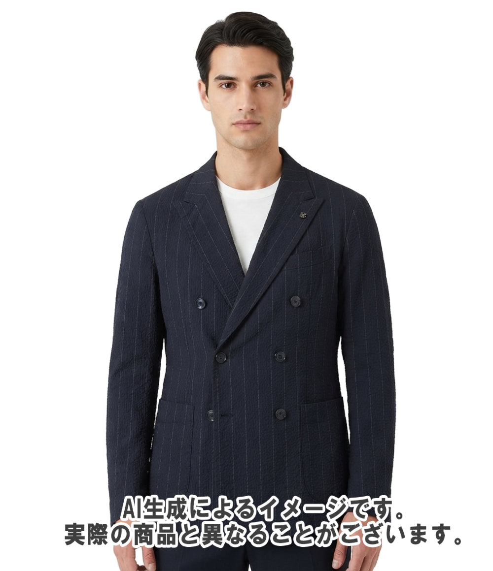 TAGLIATORE ダブルブレストストライプ テーラードジャケット メンズ SIZE 48 タリアトーレ