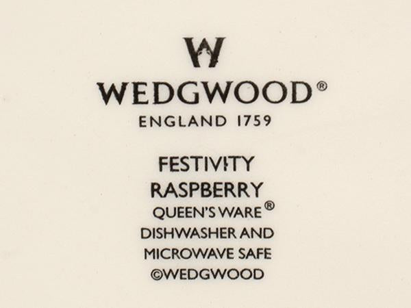 美品 WEDGWOOD プレート 大皿 2点セット 27cm フェスティビティ ラズベリー ウエッジウッド