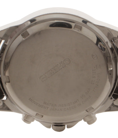 SEIKO 腕時計 クオーツ ブラック系 7T92-0DW0 メンズ セイコー