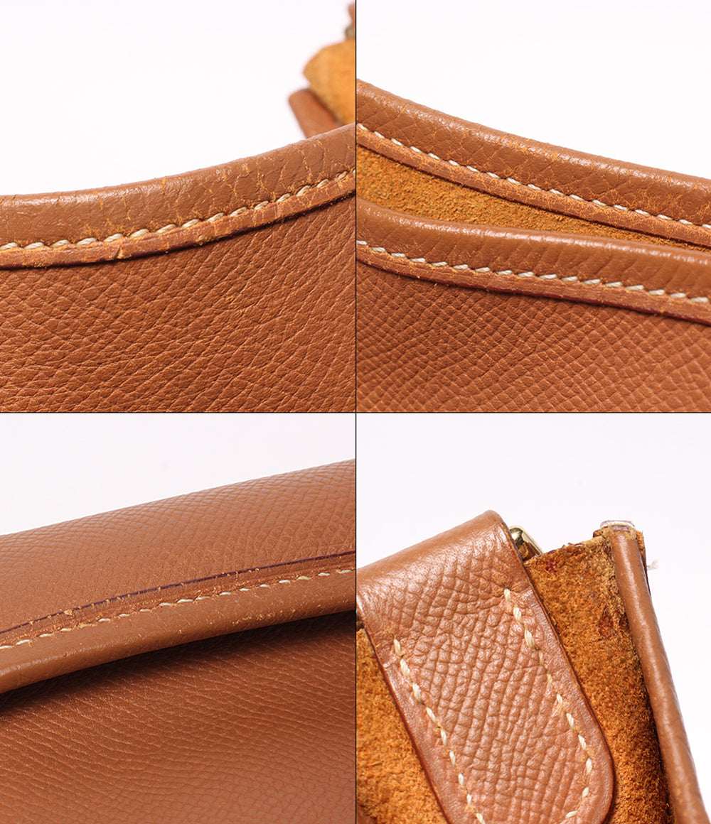 HERMES ショルダーバッグ 肩掛け 斜め掛け ゴールド金具  ▢A刻印 エヴリン I GM レディース エルメス