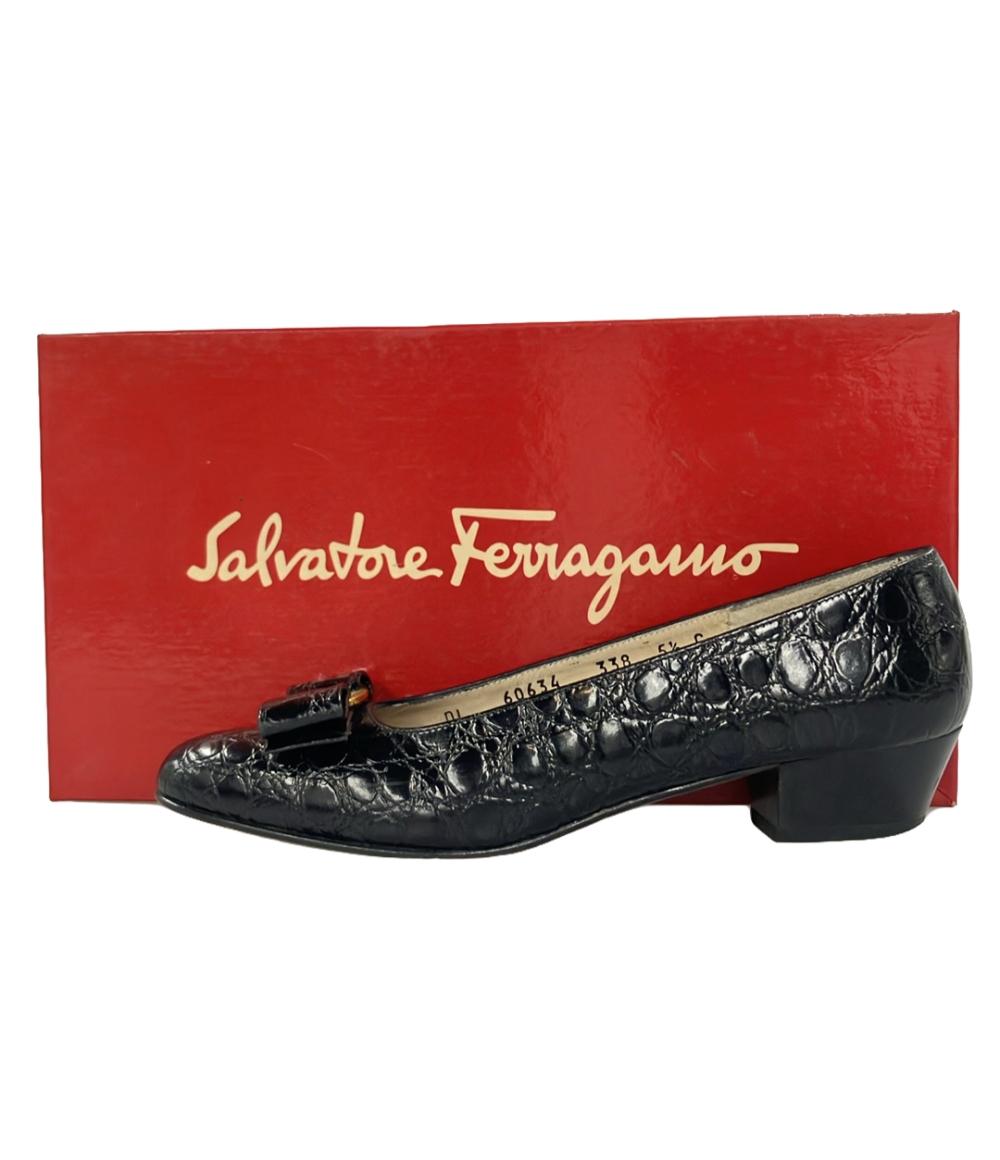 サルヴァトーレフェラガモ ラウンドトゥパンプス レディース SIZE 5 1/2 (M) Salvatore Ferragamo