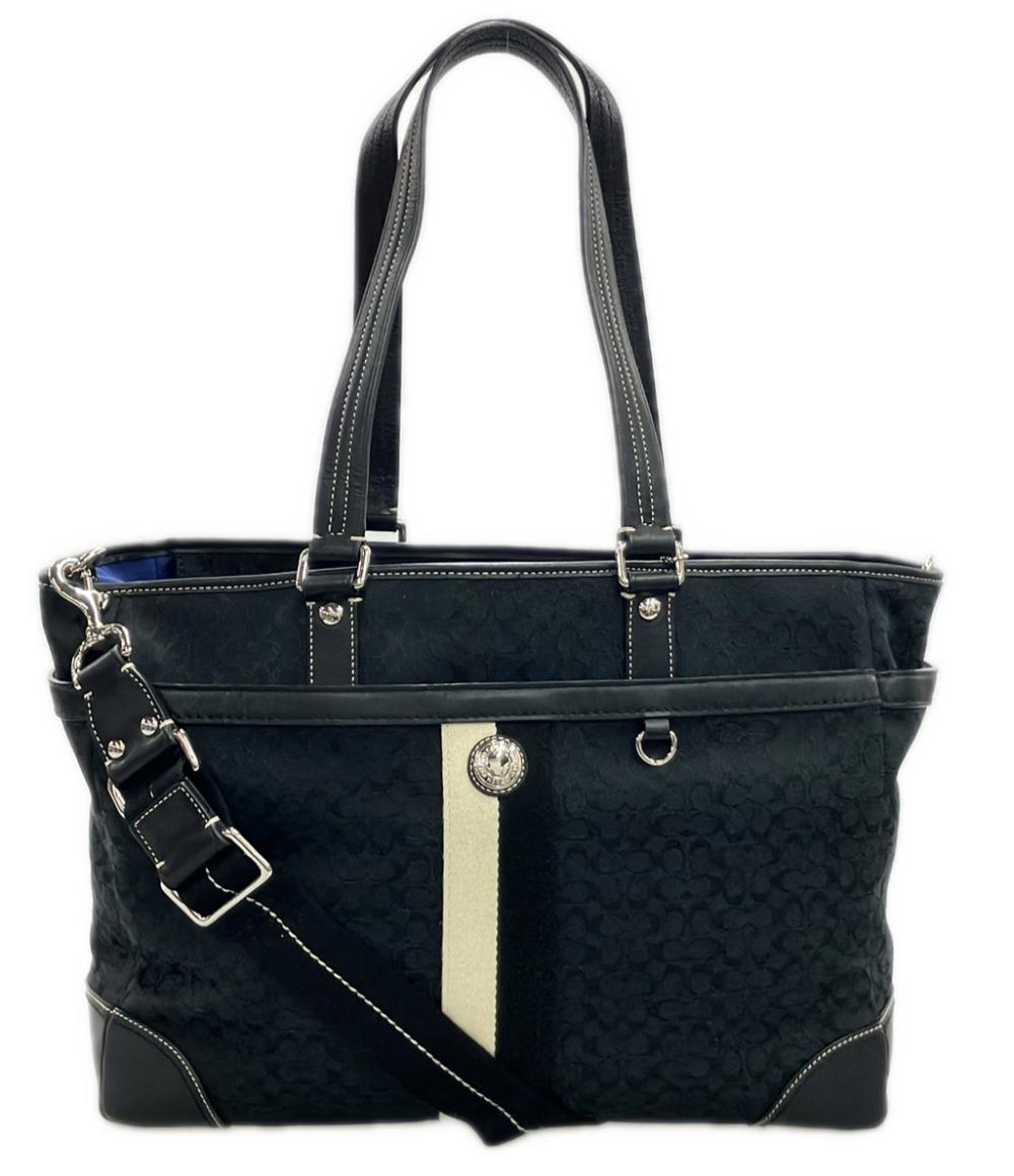 COACH トートバッグ ショルダーバッグ 2WAY 斜め掛け ミニシグネチャー F13813 レディース コーチ