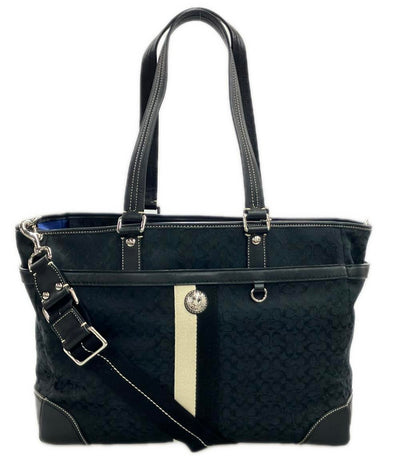 COACH トートバッグ ショルダーバッグ 2WAY 斜め掛け ミニシグネチャー F13813 レディース コーチ