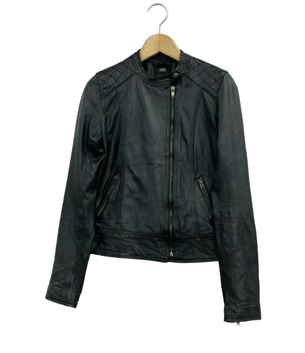 訳あり マウジー シングルライダースジャケット レディース SIZE S MOUSSY