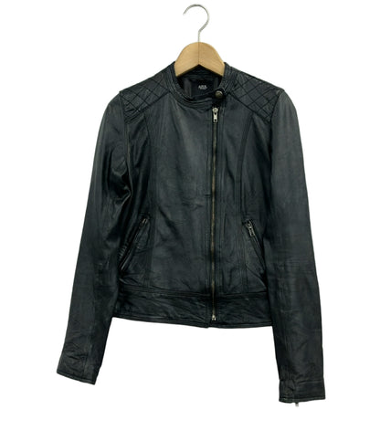 訳あり マウジー シングルライダースジャケット レディース SIZE S MOUSSY