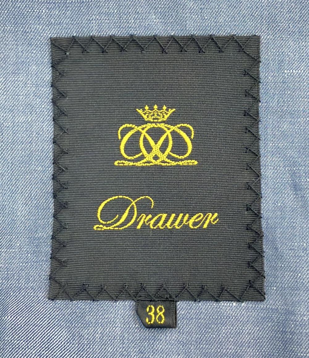 Drawer ノースリーブ ギャザースカートワンピース 6526-234-1342 レディース SIZE 38 ドゥロワー