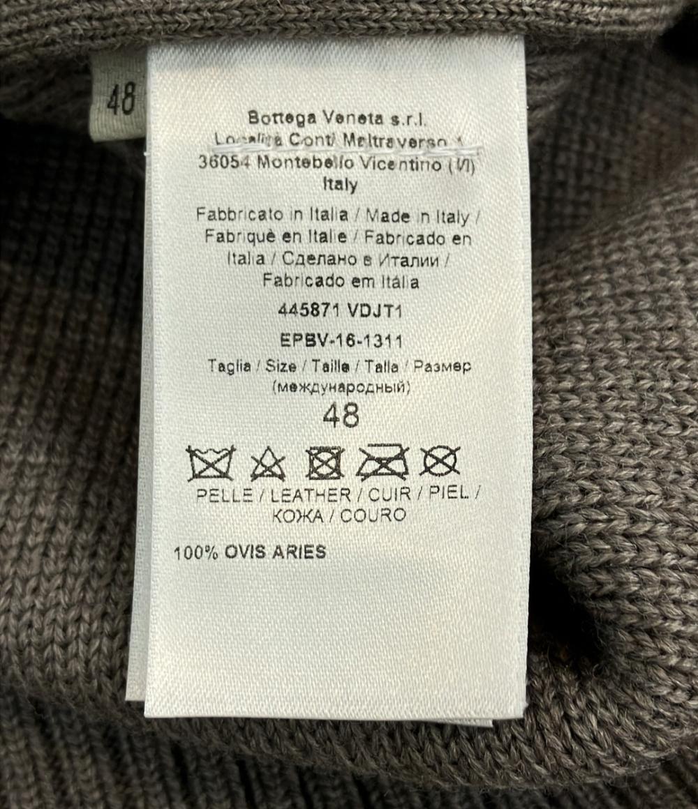 BOTTEGA VENETA スウェード切替ニットブルゾン 445871 VDJT1 メンズ SIZE 48 (L) ボッテガ・ヴェネタ