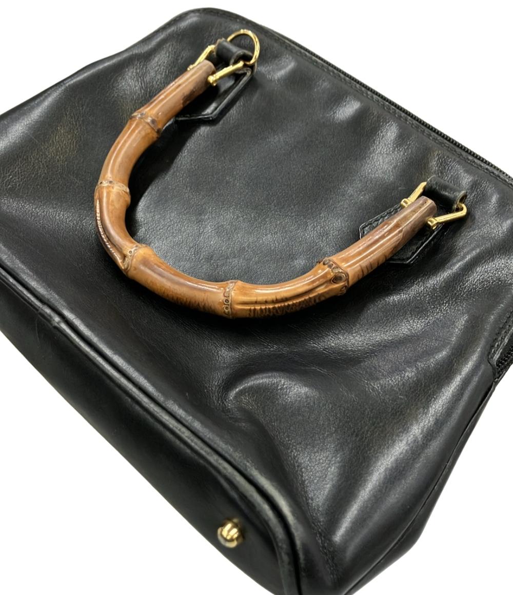 訳あり GUCCI 2WAY ハンドバッグ ショルダーバッグ 斜め掛け バンブー