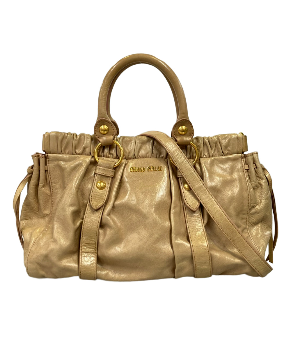 Miu Miu 2way ハンドバッグ ショルダーバッグ 斜め掛け レディース ミュウ ミュウ