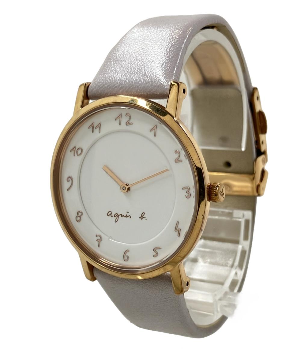 アニエスベー 腕時計 クオーツ ホワイト VJ20-KBW0 レディース agnes b.