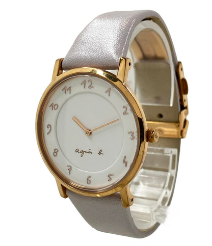 アニエスベー 腕時計 クオーツ ホワイト VJ20-KBW0 レディース agnes b.