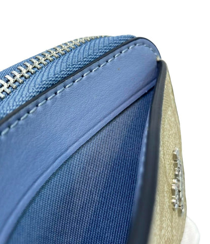 美品 コーチ カードケース コインケース チェーン付き シグネチャー レディース COACH