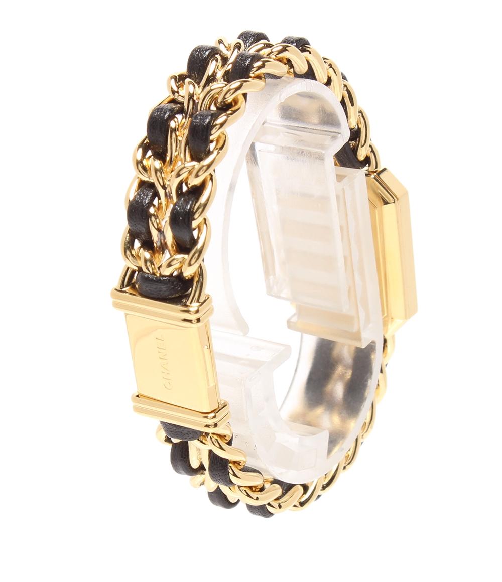 CHANEL 腕時計 プルミエール クオーツ ブラック シャネル