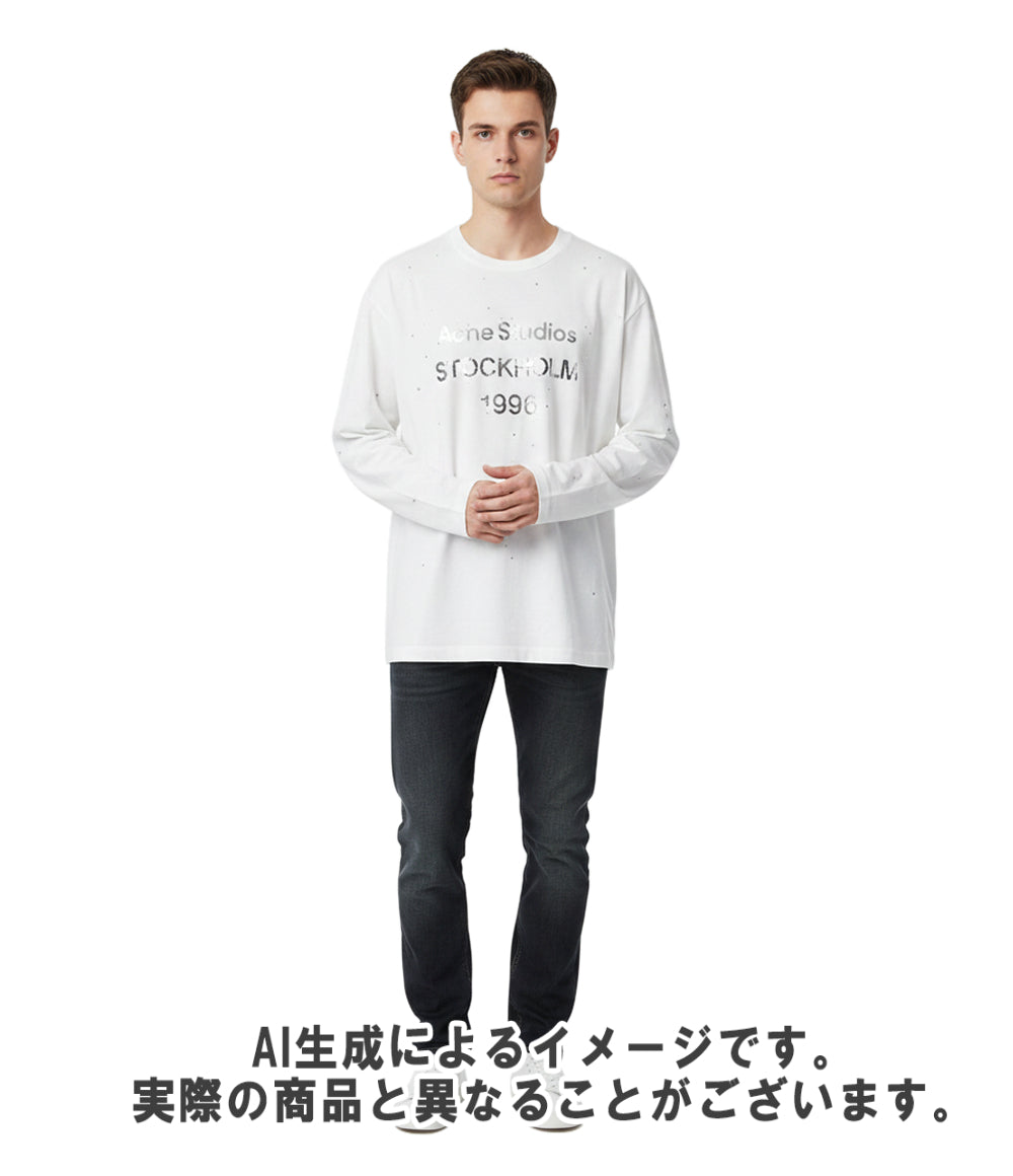 Acne Studios 長袖 Tシャツ ラインストーン FN-UX-TSHI000231 メンズ レディース SIZE M アクネ ストゥディオズ