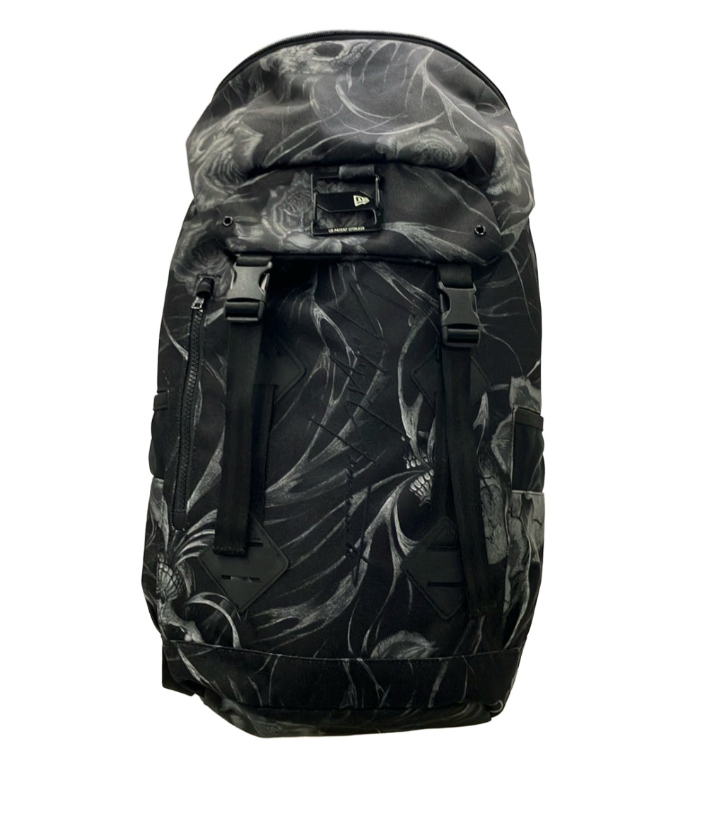 美品 NEW ERA Yohji Yamamoto リュック デイパック スカル柄 メンズ ニューエラ ヨウジヤマモト