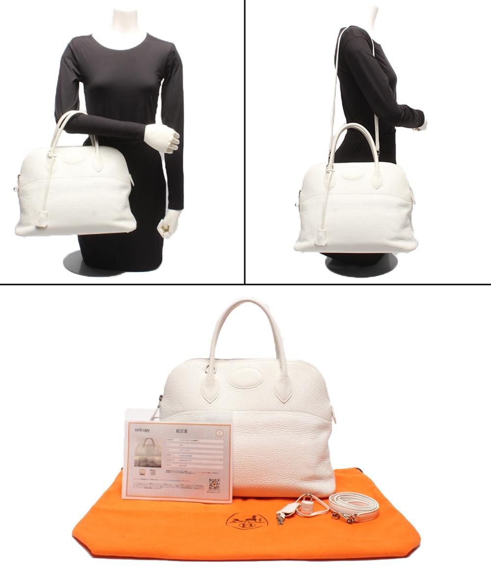 HERMES 2WAYハンドバッグ ショルダーバッグ 肩掛け □H刻印 シルバー金具 ボリード35 レディース エルメス