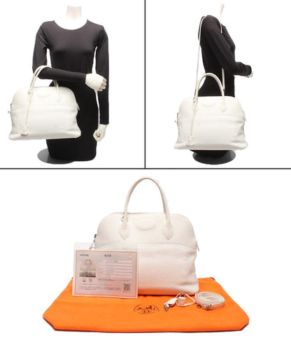 HERMES 2WAYハンドバッグ ショルダーバッグ 肩掛け □H刻印 シルバー金具 ボリード35 レディース エルメス