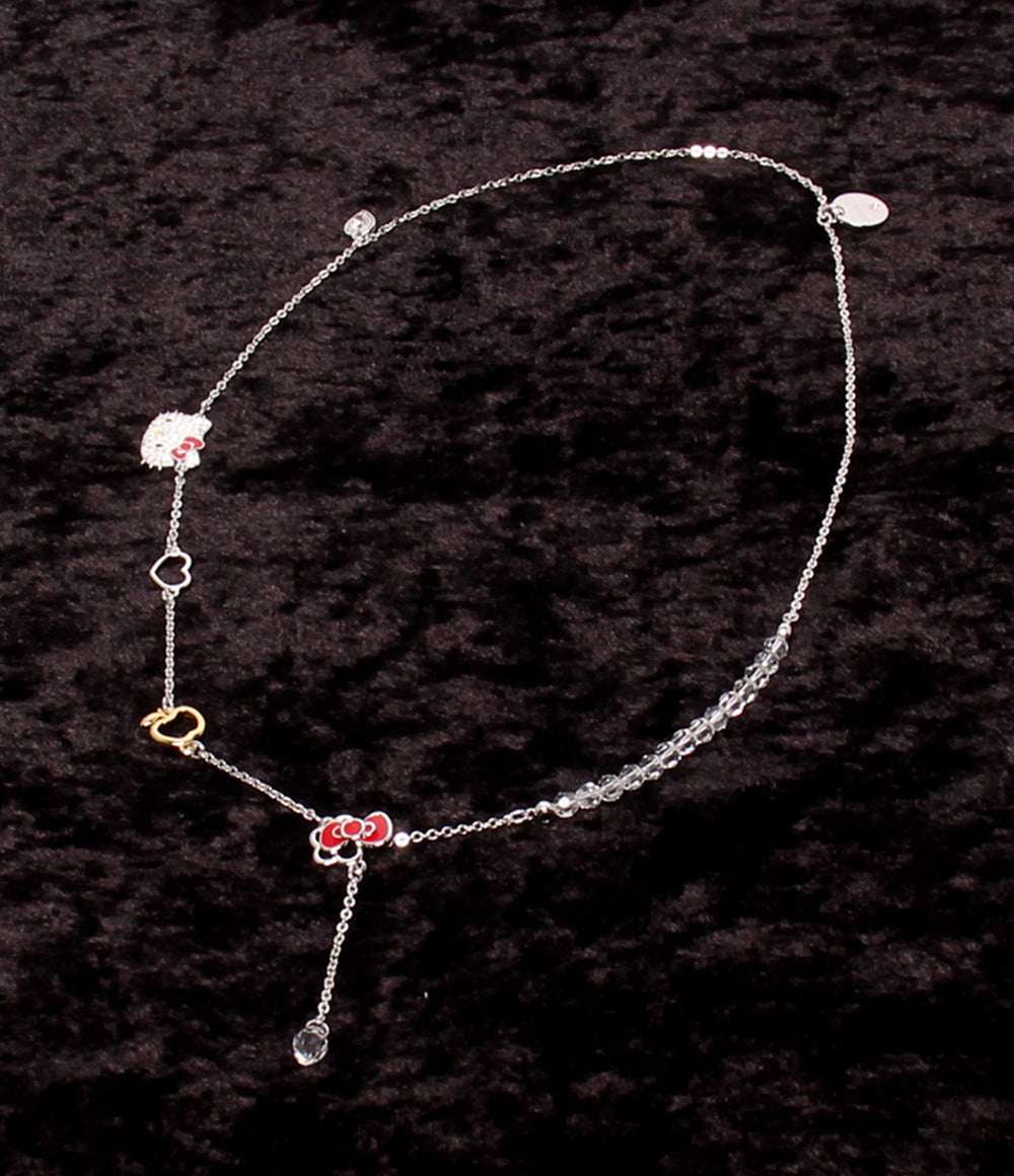 美品 SWAROVSKI SANRIO ネックレス 1097209 ハローキティモチーフ Hello Kitty Toggle レディース スワロフスキー