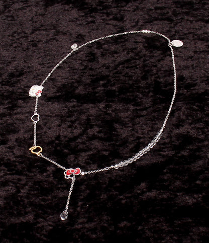 美品 SWAROVSKI SANRIO ネックレス 1097209 ハローキティモチーフ Hello Kitty Toggle レディース スワロフスキー