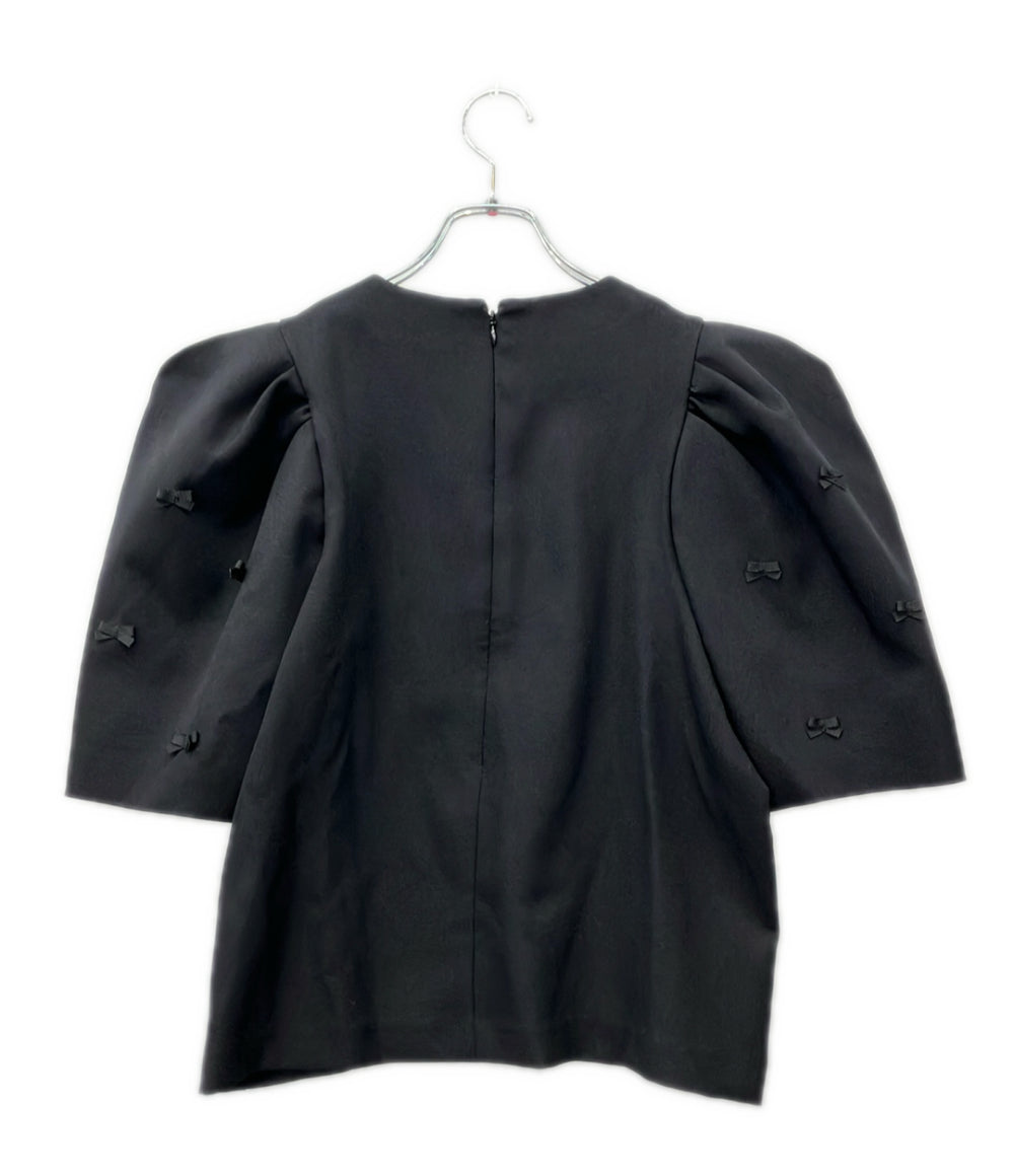 Heve 半袖 バブリー リボン ブラウス レディース SIZE F (M) ヘイヴ