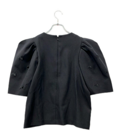 Heve 半袖 バブリー リボン ブラウス レディース SIZE F (M) ヘイヴ
